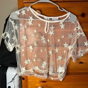 Le Lis mesh star top